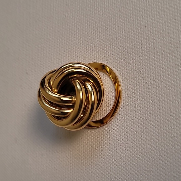 Vintage Anne Klein Gold Tone Scarf Clip - Picture 4 of 6